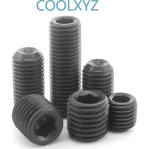 DIN916 Socket Head Socket Set Screw with Recessed End Base/Machine/Top Thread Headless Screw M16-M24 2Pcs