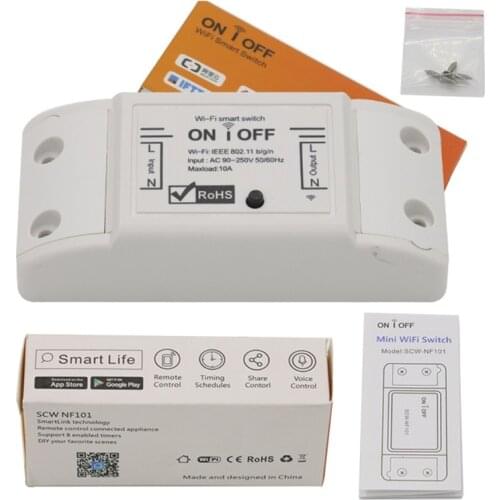 APP Remote Control Wireless Wifi Smart Switch LED Light Controller Module Timer DIY Circuit Breaker Voice Control