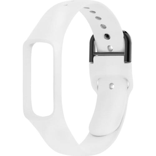 For Samsung Galaxy Fit E R375 Smartwatch Replacement Strap Official Pattern Black Buckle Sports Replacement Wristband