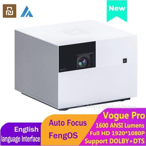 Fengmi Projector Vogue Pro 1600 ANSI Lumens DLP HD 1080P Home Theater Support Fully Automatic Side Projection Led TV Beamer