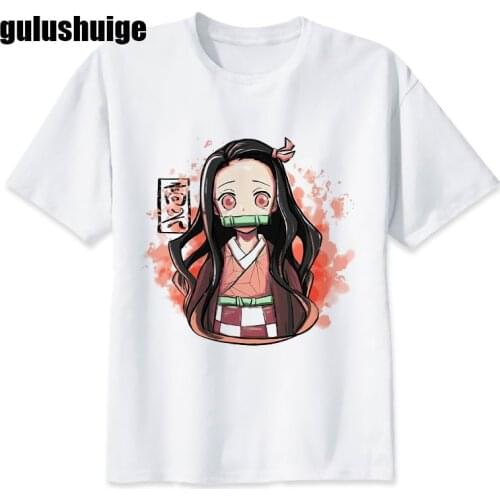 Manga Japanese Anime Demon Slayer T Shirt Men Kawaii Kimetsu No Yaiba Graphic Tees Tanjirou Kamado Unisex Tops Funny Tshirt Male