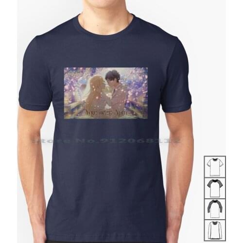 Your Lie In April T Shirt 100% Cotton Your Lie In April Anime Manga Creative Trending Vintage Cool Gift Euro Us Size Big Size