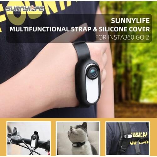 Camera Strap Silicone Protective Cover Wristband Palm Backpack Stripe Bicycle Strap Cat Collar For Insta360 GO 2 Accessories