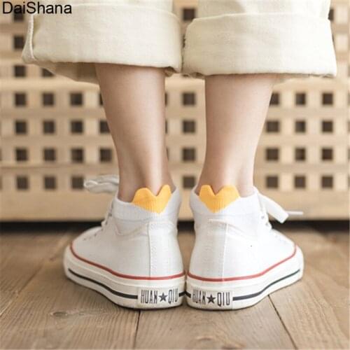 6 Pairs 2020 New Arrived Women Cotton Socks Red Heart Girl Socks Female Ankle Socks Harajuku Fashion Casual Short Socks 35-40
