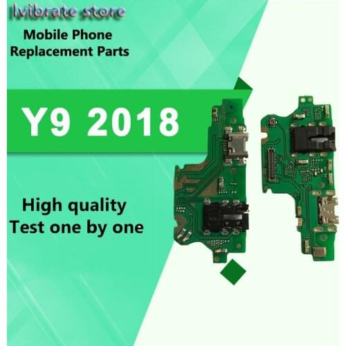 New For Huawei Y9 2018 USB Charger Connector Flex Cable Y9 2018 Microphone USB Charging Dock PCB Board Flex Cable Repair Parts