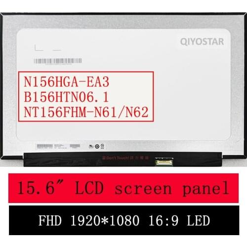 NT156FHM-N61/N62 N156HGA-EA3 B156HTN06.1 laptop lcd screen panel Display 1920*1080 FHD 30 pins EDP