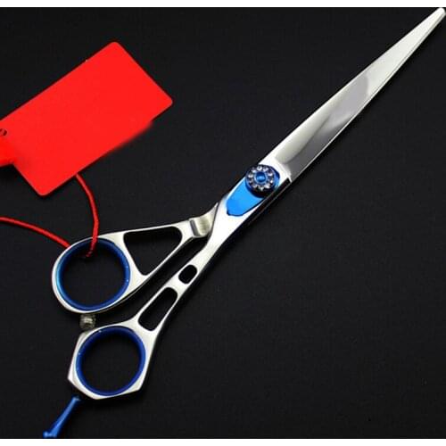 Professional Japan steel 7 '' Hollow Pet dog grooming hair scissors Cutting Barber haircut scissor shears Hairdressing Scissors