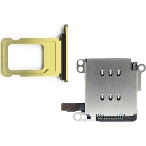 1Set Dual Sim Card Reader Connector Flex Cable Card Tray Holder for iPhone XR H8WA