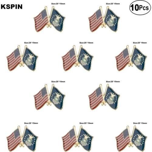 U.S.A & Air Force Lapel Pin Flag badge Brooch Pins Badges 10Pcs a Lot