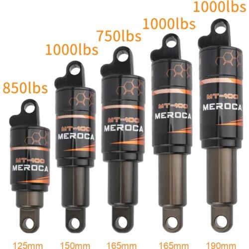 Bicycle Air Rear Shock 125mm 150mm 165mm 190mm MTB Air Spring Shock Absorber for Mountain Downhill Bike