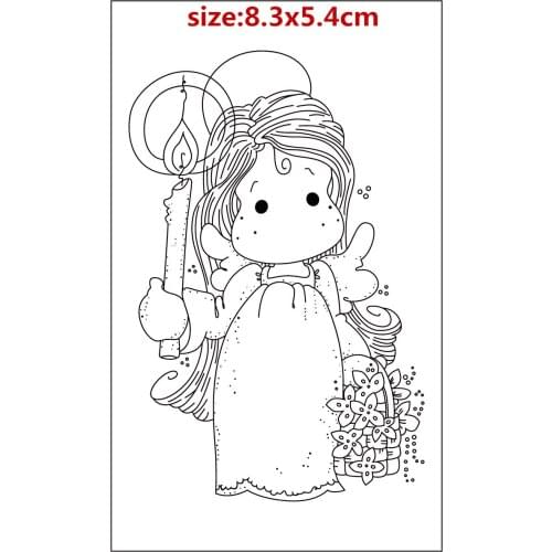 Yulan Girl Take A Candle Metal Cutting Dies And Stamps Dies For Scrapbooking Album Embossing New Dies For