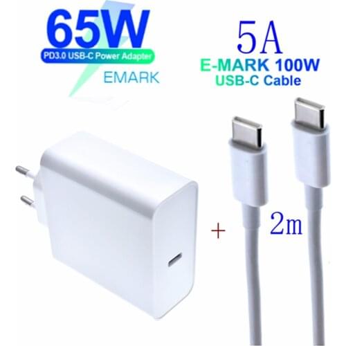 45W 65W 20V 3.25A USB Type C PD Charger USB C Power Laptop Adapter for Macbook Pro 12 13 Huawei Matebook HP DELL XPS Notebooks