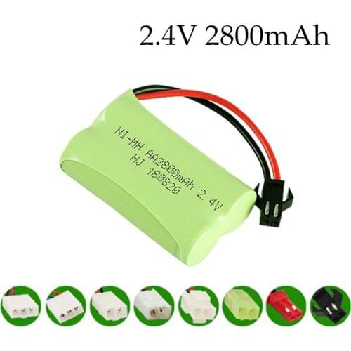 1pcs Baterie Pack Aa Ni-mh 2.4V 2800mAh / Aa Rechargeable Battery For RC Electric Toy Electric Tool / 2.4v Nimh Battery Pack