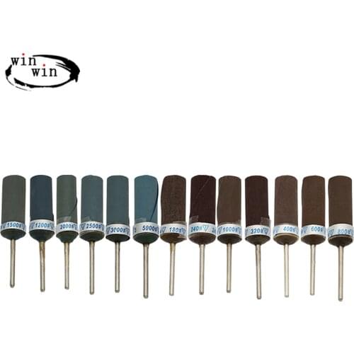 10PCS Sandpaper Grinding Rod For Jewelry Polishing 180#-5000# Model Polishing Head Mirror Polishing Jade Amber Jade Sandpaper