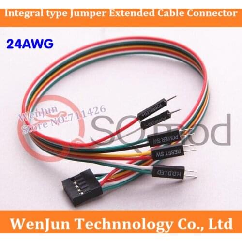 50PCS Free Shipping Integral type Jumper Extended line Connector for MSI ASUS M6I motherboard install equipment 24AWG