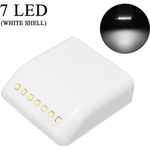 7 LEDs PIR LED Motion Sensor Light Cupboard Wardrobe Bed Lamp LED Under Cabinet Night Light For Closet Stairs Kitchen