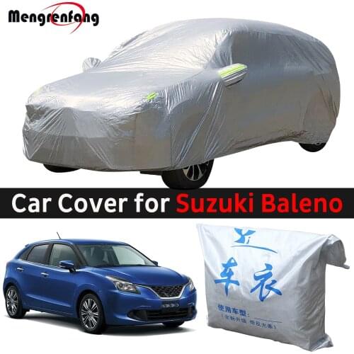 Car Cover Outdoor Anti UV Sun Rain Snow Ice Scratch Protection Cover Windproof For Suzuki Maruti Baleno