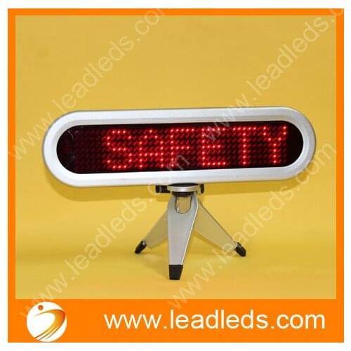 Free Shipping mini led moving message display sign for car advertising with Red 7x41 pixels