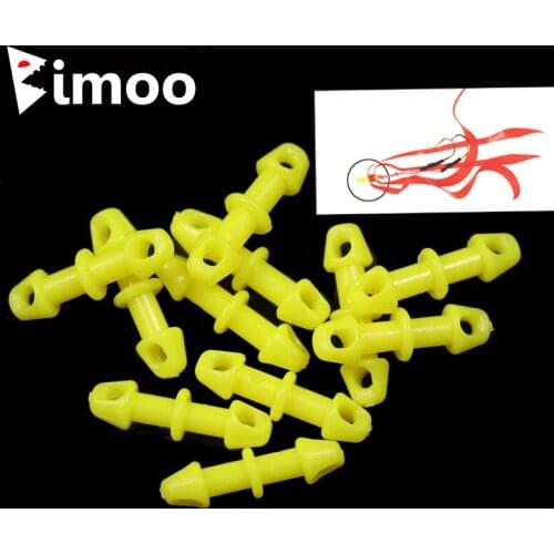 Bimoo 20/50pcs Snapper Skirts Rubber Tie Fixed Parts For Red Snapper Saltwater Sea Fishing Hook Jig Head Lure Aeccessories