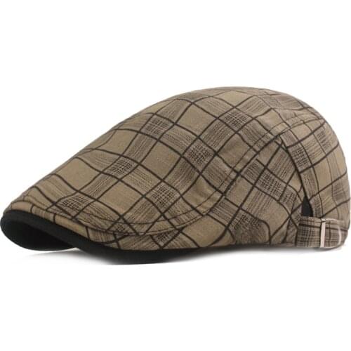 Fibonacci Caps Men Women Vintage Newsboy Cap Spring Summer Beret Hats Cotton Cabbie Flat Ivy Plaid Newsboy Hat
