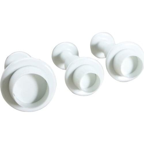 Circle Point Cookie Cutter Plastic Biscuit Knife Baking Fruit Cake Kitchen Tools Mold Embossing Printing