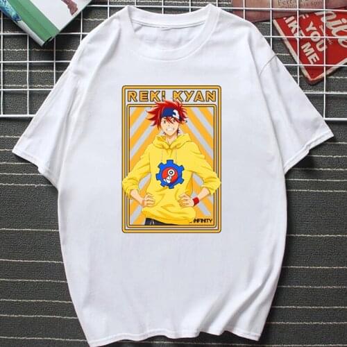 Summer Hot Sale Anime Style Sk8 The Infinity T Shirt for Men Kawaii Reki Langa Skateboard Boys Manga Tee Summer Cotton Tops