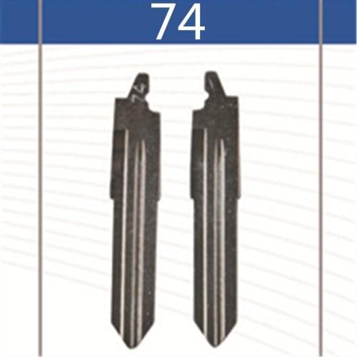 2 Pcs Uncut Replacement Car Key Blade for FAW PENTIUM B50 Flip Key No.74 Blank Car Key Blade