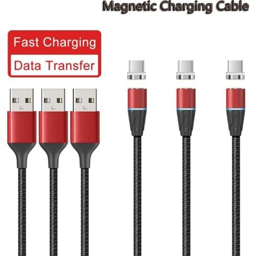 Mobile Phone Accessories USB Type-C Magnetic Cable for OnePlus 8TPro Google Pixel 3 4 XL USB C Charging Cable Data Wire Magnetic