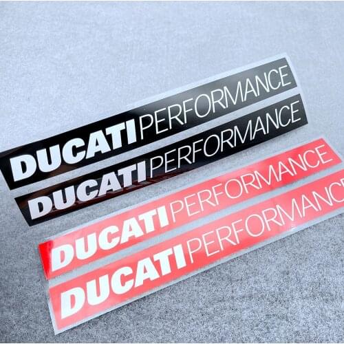 A Set Of Motorcycle Multicolor Reflective Stickers Pedal Body Fairing Fuel Tank Classic Logo Ducardi PERFORMANCE DUCATI CORSE
