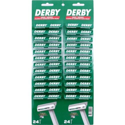 Derby Hgd Disposable Razor Blades For Men 48 Pcs Shaving Razor Face Safety Razor Hair Removal Sharp Shaver Blade Tool T-shaver