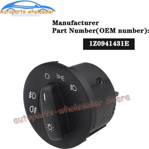 1Z0941431E 1Z0941431 Car Headlight Fog Lamp Control Switch For Skoda Octavia II 1Z0941431C 1ZD 941 431E 1ZD 941 431C