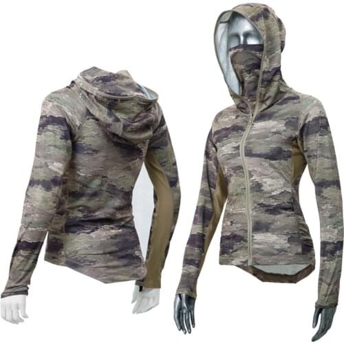 Hiking Hunting Clothes Jacket For Men Multicam Coat Women Tops With Bandana Quick Dry Combat Shirt Breathable Fishing T Shirt