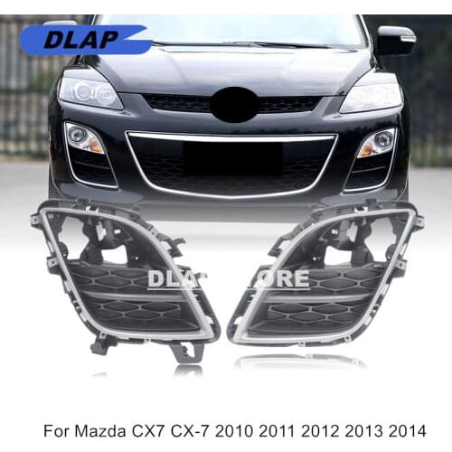 Auto Sliver Black Front Bumper Fog Light Cover For MAZDA CX7 Replacement Fog Lamp Shell