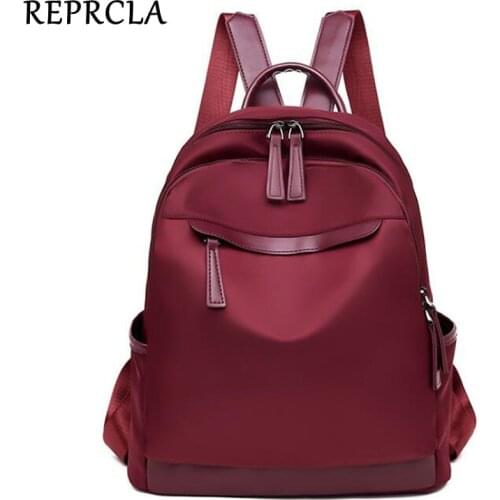 REPRCLA 2021 Fashion Waterproof Backpack Women Travel Bagpack High Quality School Shoulder Bags for Teenage Girls mochila
