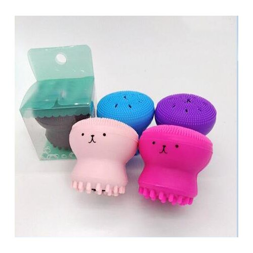 Silicone Small Octopus Face Wash Silicone Massage Cleansing Makeup Brush