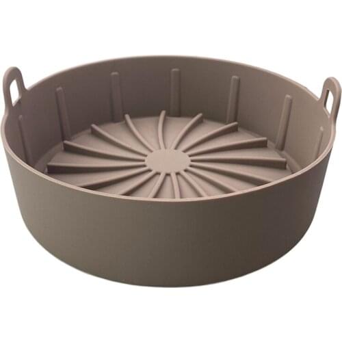 AD-Air Fryer Silicone Pot,Replacement for Air Fryer Liners,Round Food Silicone Basket