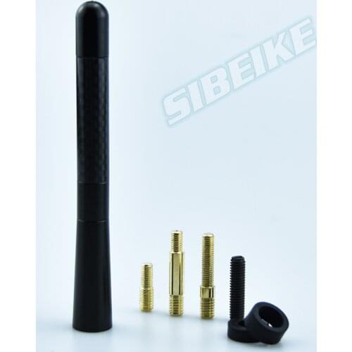 Universal 12CM/8CM/3.5CM Auto Aluminum Alloy +Carbon Fiber Car Roof Radio Car Aerial Antenna