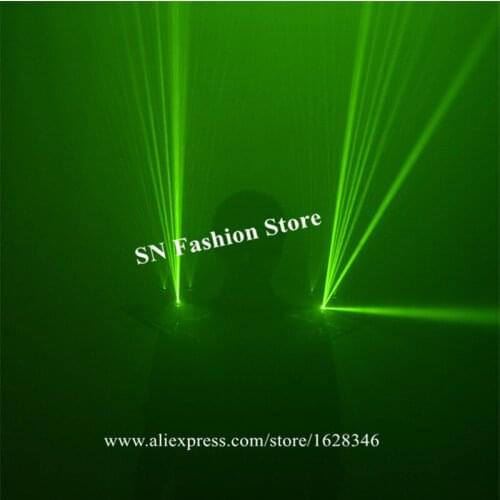 MD7 Green laser vest luminous shoulder 532nm 100mW bar laser man ballroom dance costumes clothes dj party stage singer wears
