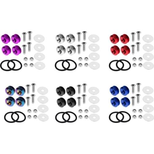 1 Set Great Performance Car Release Fastener Bumper Fender Hatch Screws For Toyota Honda Ford Chevy Nissan Volkswagen Etc