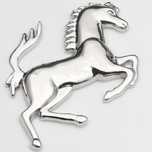 2019 New Stickers Silver Gold Metal Stainless for Horse Style Horse Badge Emblem 3D Metal Car Stickers