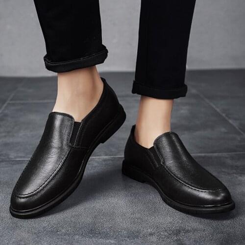 2020 informales leather cuero sale flat causal sapatos shoes male black hot spring loafers mens man casuales casual fashion de