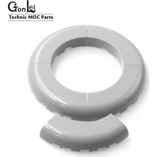 4Pcs/lot Compatible with 24599 Brick Round Corner 5x5 For MOC Building Blocks Parts DIY LOGO Educational Tech Parts Toys