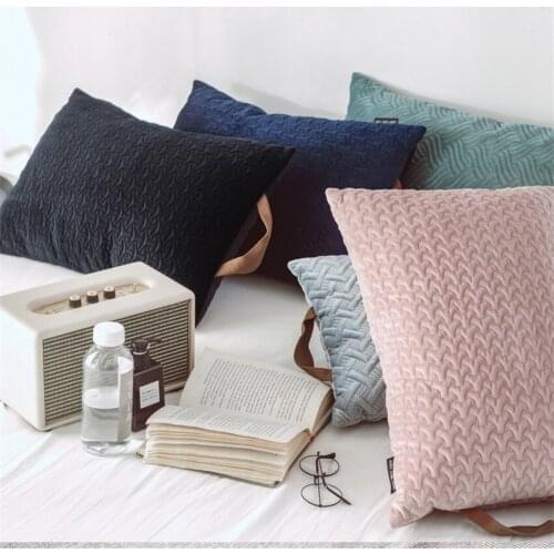 45x45cm Three-dimensional Sofa Pillowcase Pink Cushion Cover Throw Pillow Case Home Sofa Bed Chair Decoration 17.72x 17.72inch