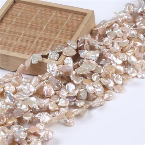 AAA 12-13mm freshwater pink keshi peal strands for jewelry making
