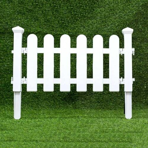 White PVC Plastic Fence European Style For Garden Driveway Gates Christmas Tree can CSV