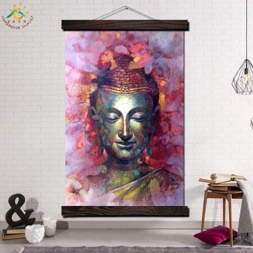 Buddha God Peace Modern Canvas Art Prints Poster Wall Painting Scroll Painting Artwork Wall Art Pictures Home Decoration