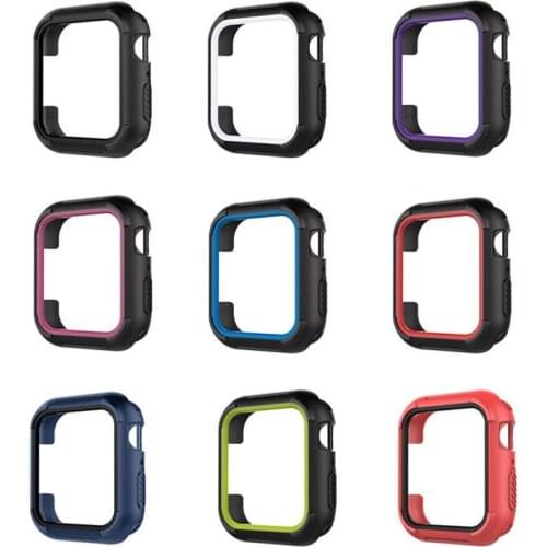 Cover For Apple watch Case 44mm 40mm 42mm 38mm Silicone Nike+band Bumper Protector iWatch series 6 5 4 3 SE Accessories