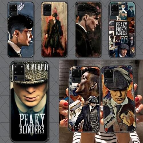 Peaky Blinders Thomas Shelby Phone case For Samsung Galaxy Note 4 8 9 10 20 S8 S9 S10 S10E S20 Plus UITRA Ultra black silicone