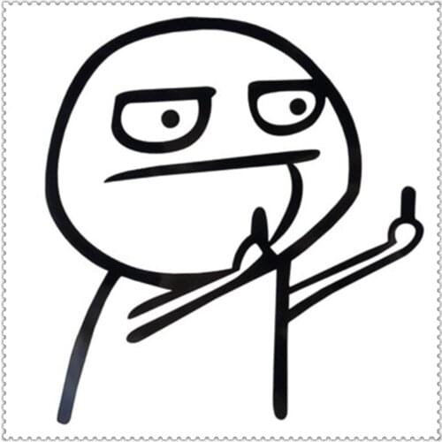 Black white Car styling Funny decorative stickers applique for VW EUPOVAN GOLF 1997 2009 POLO rassat 2005 1996 subaru