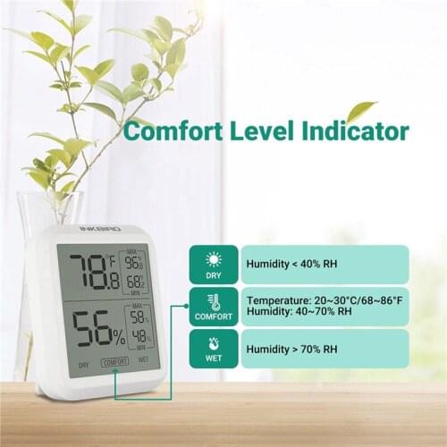 INKBIRD Digital Temperature Humidity Sensor&Air Quality Tester Household Thermometer Hygrometer for Baby Room Weather Station